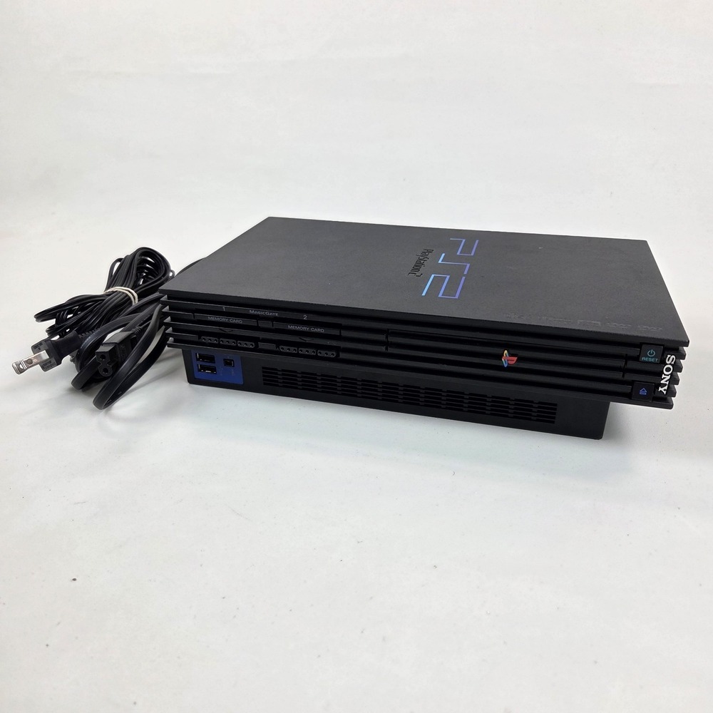 Sony PlayStation 2 PS2 Fat Console SCPH-30001 🎮  ~ Tested & Working ~ W/ Cables